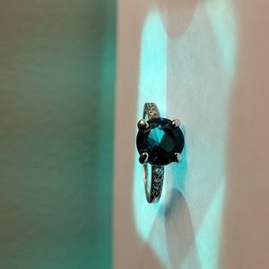 Sterling Silver Bomb Party Blue Topaz Ring